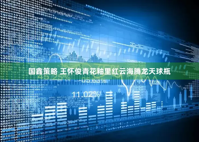 国鑫策略 王怀俊青花釉里红云海腾龙天球瓶