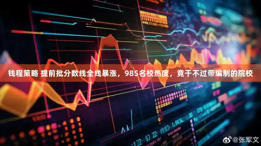 钱程策略 提前批分数线全线暴涨，985名校热度，竟干不过带编制的院校